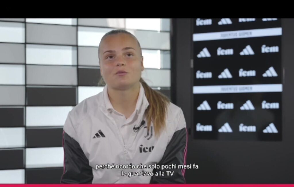 Archiefbeeld van Gloria Slišković tijdens een interview bij Juventus