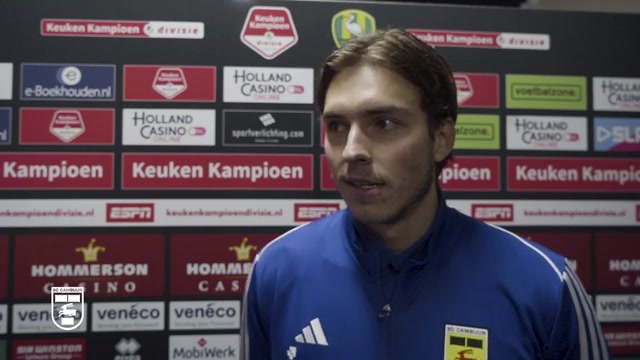 Roberts Uldrikis tijdens een ouder interview uit zijn Cambuur-periode; archiefbeeld.