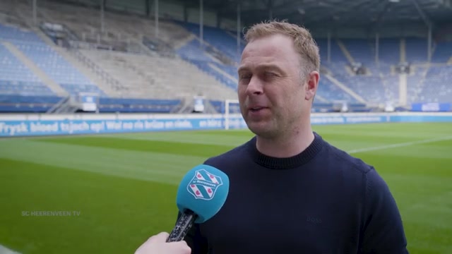 Robin Veldman tijdens een eerder interview met sc Heerenveen